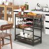Buffet Serving Cart | Wine Rack