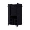Allandale Bar Cart | Wine Rack & Casters