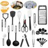 Kitchen Utensil Set | Stainless Steel 23-Piece