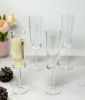 Champagne Flutes | Oval Halo Design