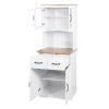 White Wooden | Pantry Storage Cabinet