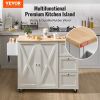 VEVOR Solid Wood Top | Island / Cart