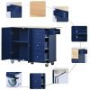 Mobile Kitchen Island | Solid Wood Top