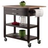 Winsome Wood | Drop Leaf Kitchen Cart