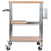 Bamboo & Chrome | Madera Utility Kitchen Cart