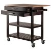 Winsome Wood | Drop Leaf Kitchen Cart