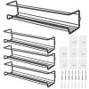 Wall-Mounted Spice Rack Set | 4-Piece