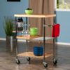 Bamboo & Chrome | Madera Utility Kitchen Cart