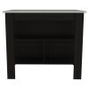 Cala Kitchen Island | Sleek Black Base