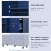 Mobile Kitchen Island | Solid Wood Top