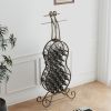 Cello-Shaped Freestanding Wine Rack