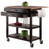 Winsome Wood | Drop Leaf Kitchen Cart