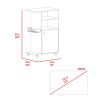 Sleek Black Wengue Kitchen Cart