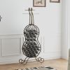 Cello-Shaped Freestanding Wine Rack