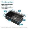 Kitchen Sink | Black Stainless Steel