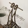 Cello-Shaped Freestanding Wine Rack