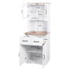 White Wooden | Pantry Storage Cabinet