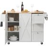 VEVOR Solid Wood Top | Island / Cart