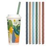 Silicone Reusable Straws | Set of 6