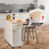 VEVOR Solid Wood Top | Island / Cart