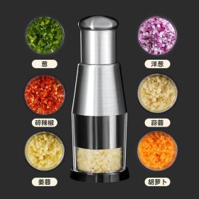 Garlic & Onion Chopper | Stainless Steel Press
