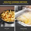 Silver/Black Multi-Function 4-in-1 Air Fryer Oven