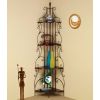 Ornate 4-Tier Metal Corner Bakers Rack | Decorative Kitchen & Dining Shelf