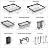 Space-Saving | 2-Tier Steel Over-the-Sink Dish Drying Rack