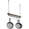 Rustic Ceiling-Mounted | Hanging Pot Rack
