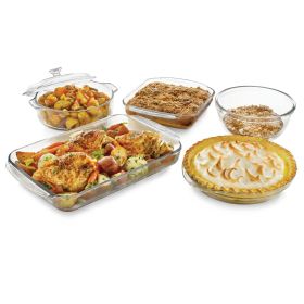 6-Piece Bakeware Casserole Dish Set | Glass