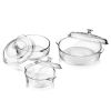 6-Piece Glass Bakeware Casserole Dish Set