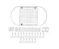 Oval Ceiling-Mounted Hanging  Rack | For Pots & Pans