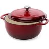 6-Quart Enamel Cast Iron Dutch Oven | Bold Red Cookware
