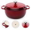 6-Quart Enamel Cast Iron Dutch Oven | Bold Red Cookware