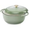 6-Quart Enamel Cast Iron Dutch Oven | Sage Green Cookware