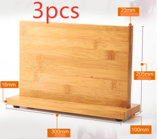 Magnetic Knife Holder | Space-Saving (Option: Wood color3PC)
