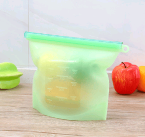Vacuum Seal Storage Bag | Silicone (Option: Green-1000ml)