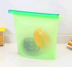 Vacuum Seal Storage Bag | Silicone (Option: Green-500ml)