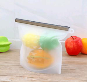 Vacuum Seal Storage Bag | Silicone (Option: White-1000ml)