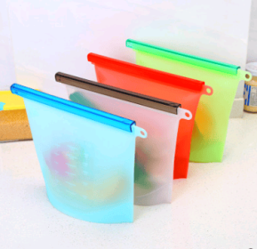Vacuum Seal Storage Bag | Silicone (Option: 4 colors-1000ml)