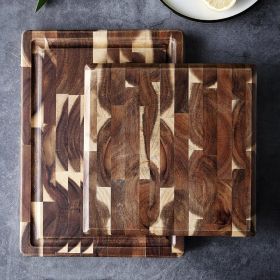 Cutting Board | Parquet Solid Wood (Option: Brown-S)