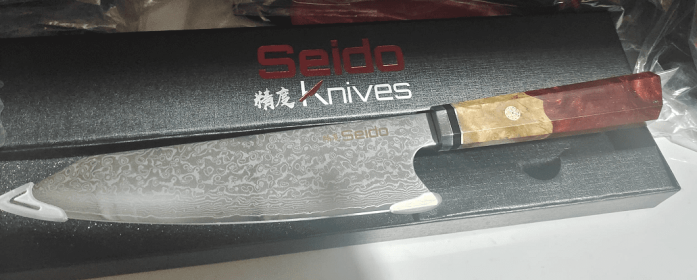 Japanese Chef’s Knife | Damascus Steel Blade (Option: Red-34.7cm)