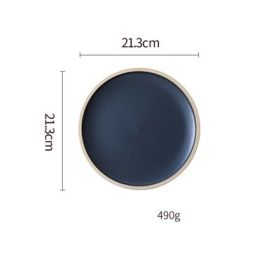 Ceramic Plate | Pure Color Matte (Option: 4 Style)
