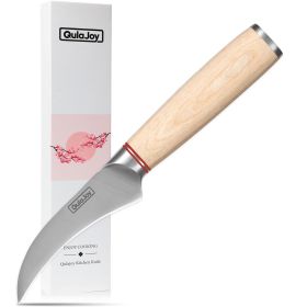 Japanese Vegetable Cleaver | Wooden Handle (Option: Paring Knife)
