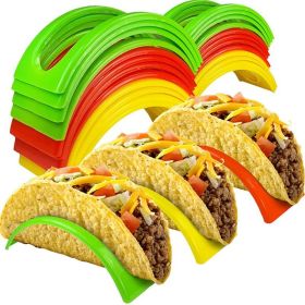 Taco Holder Set | Food-Grade Corn Roll Rack (Color: 3 Pieces Of Red, Yellow And Green)