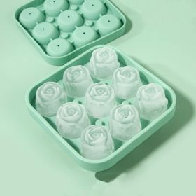 Silicone Ice Mold | Rose (Material: Food Grade Silicone, Color: Ai Green)
