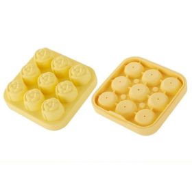 Silicone Ice Mold | Rose (Material: Food Grade Silicone, Color: Yellow)