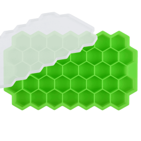 Silicone Ice Tray | Honeycomb (Color: Green)