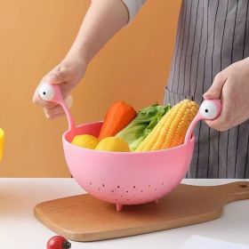 Big-Eyed Monster Kitchen Strainer (Color: Pink)