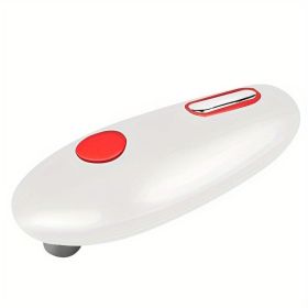 Battery-Operated | Electric Can Opener (Color: White)